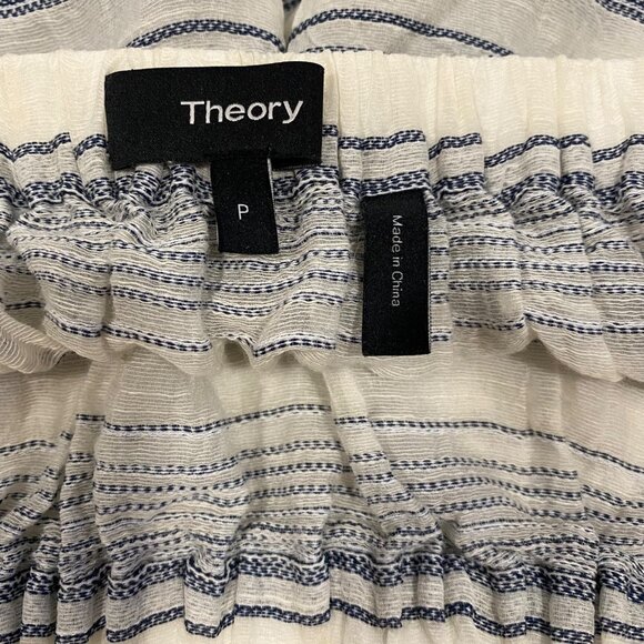 Theory Odettah Vall Striped Off Shoulder Top Size P (XS) - Picture 5 of 7